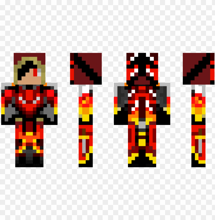 minecraft skin destinywarlock - skin minecraft fire gamer PNG image with transparent background@toppng.com