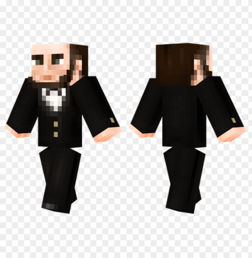 Minecraft Skins Abraham Lincoln Skin PNG Transparent Background