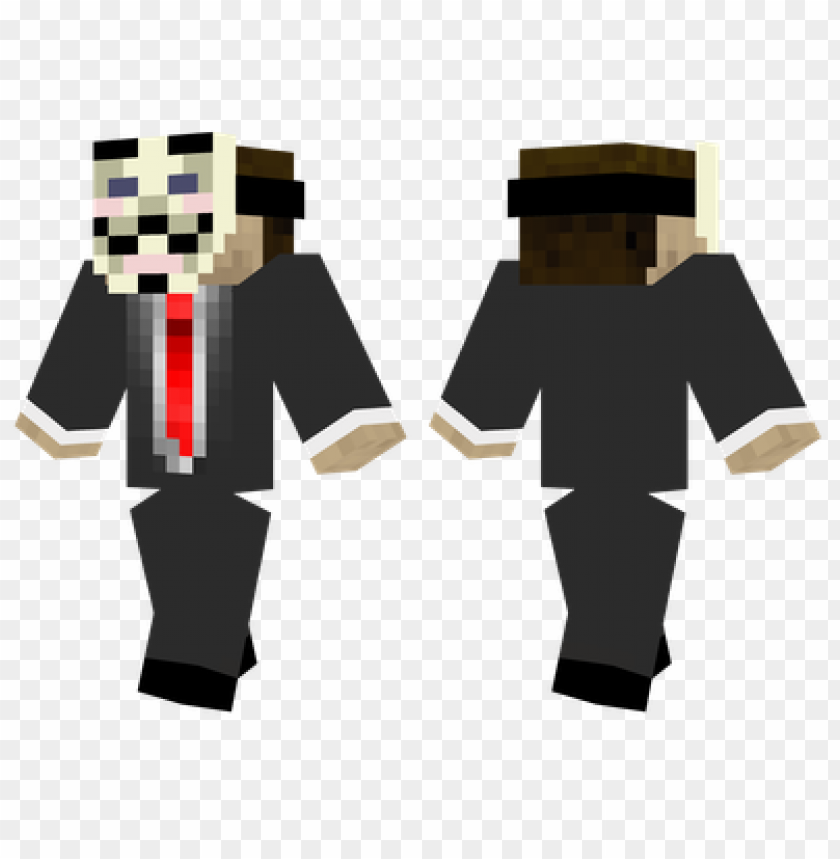 Minecraft Skins Anonymous Skin Png Image With Transparent Background Toppng