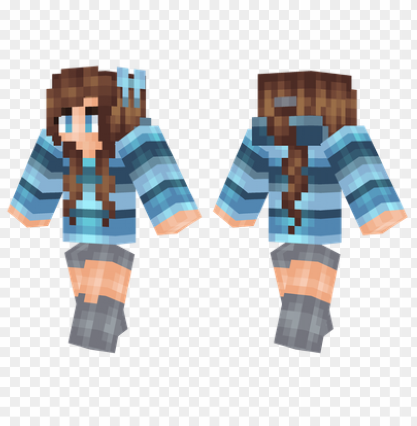 minecraft skins blue girl skin PNG transparent with Clear Background ID 458365