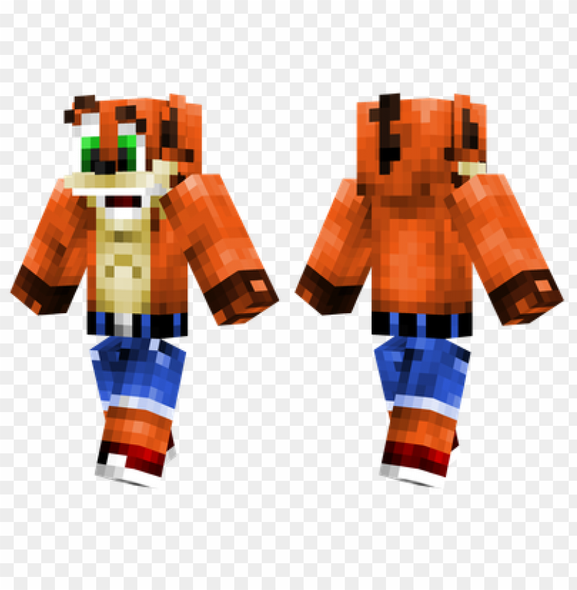 Minecraft Skins Crash Bandicoot Skin Png Image With Transparent Background Toppng