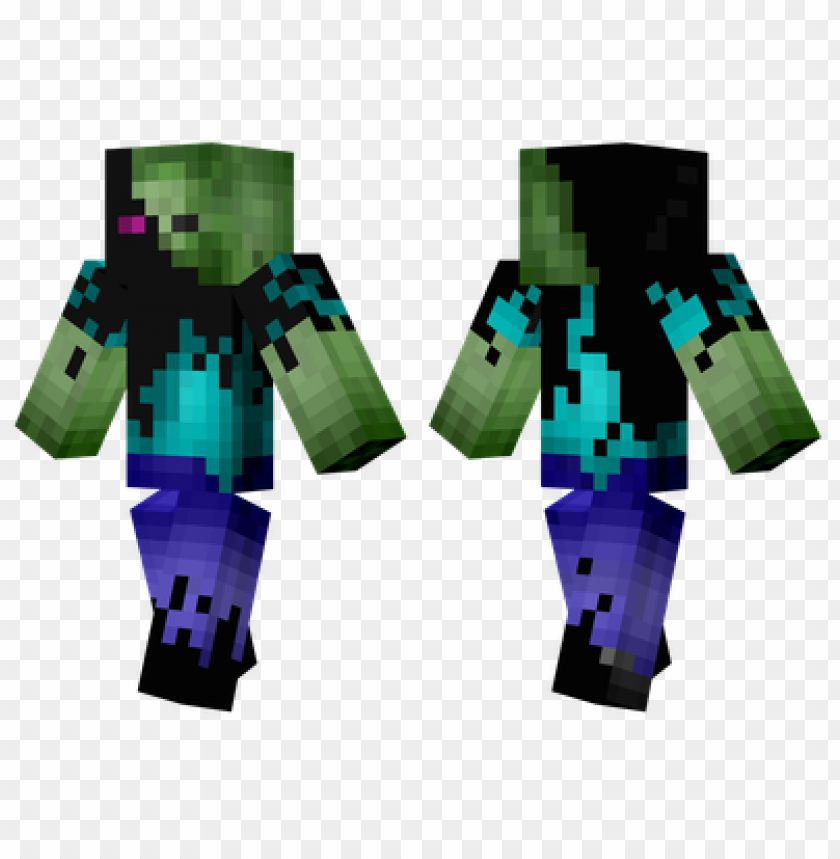 Minecraft Skins Ender Zombie Skin Png Image With Transparent Background Toppng