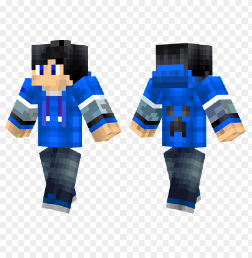 Minecraft Skins Extra Blue Skin PNG Transparent With Clear Background ...