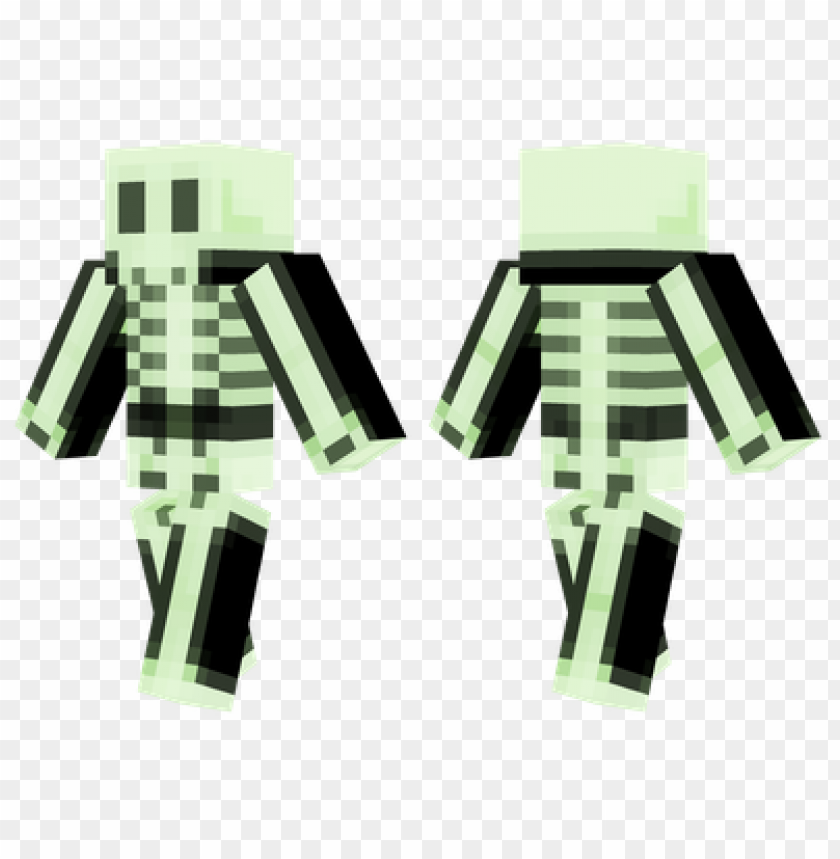 minecraft skins glowing skeleton skin PNG transparent with Clear Background ID 458789
