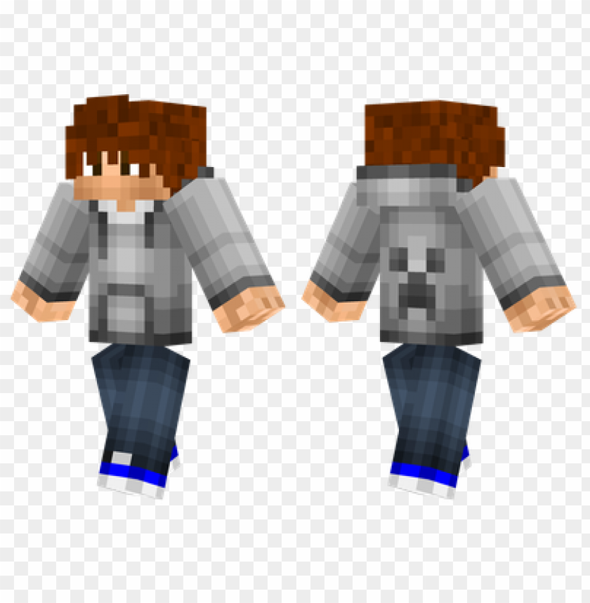 Minecraft Skins Gray Hoodie Skin PNG Transparent With Clear Background ...
