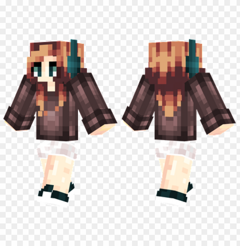 minecraft skins headphone girl skin PNG image with transparent ...