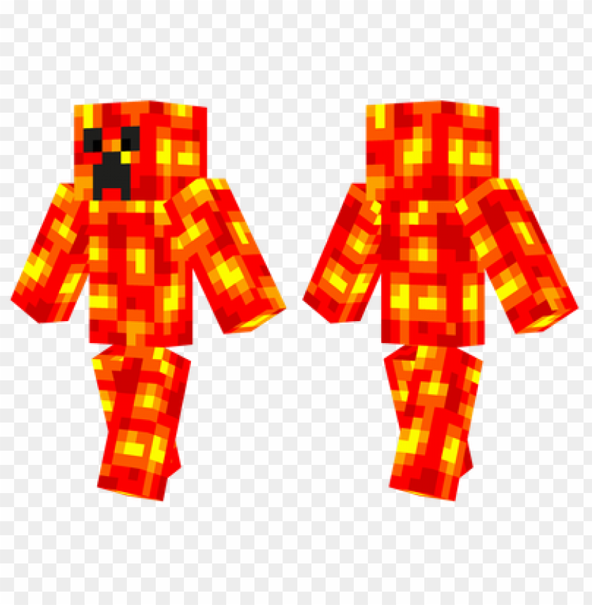 Minecraft Skins Lava Creeper Skin Png Image With Transparent