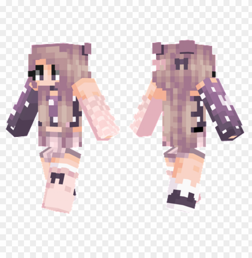 Minecraft Girl Skin transparent background PNG cliparts free download