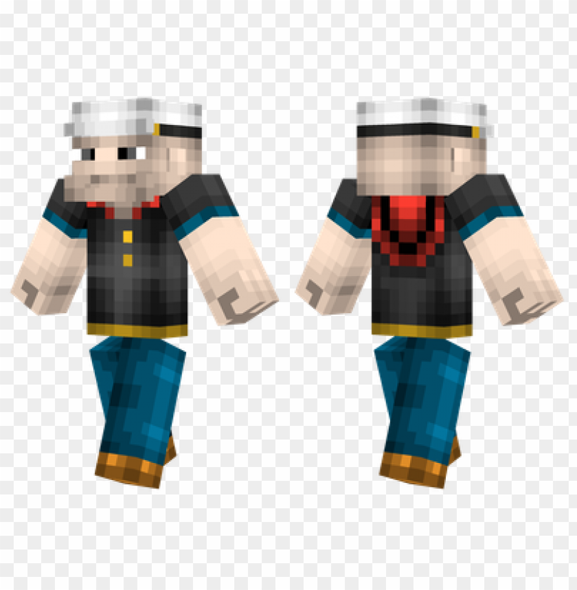 Minecraft Skins Popeye Skin PNG Transparent Background