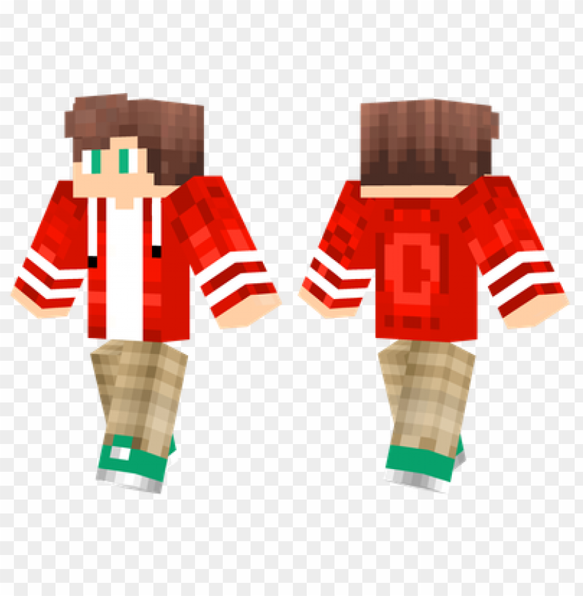 Minecraft Skins Red Jacket Skin PNG Image With Transparent Background ...