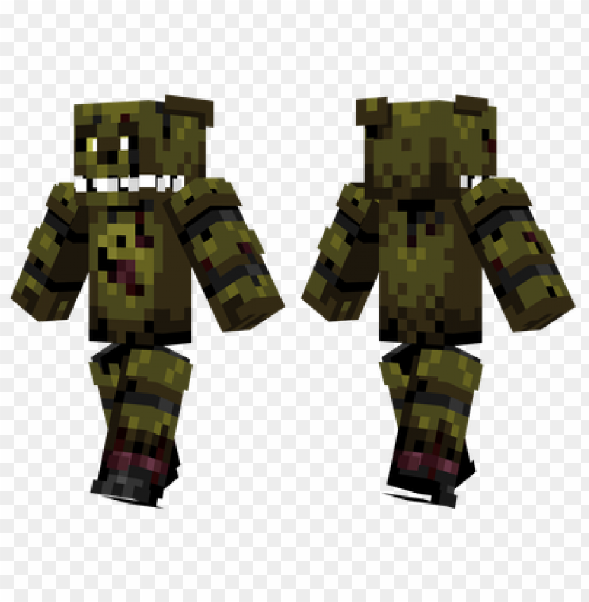 minecraft skins springtrap skin PNG transparent with Clear Background ID 458044