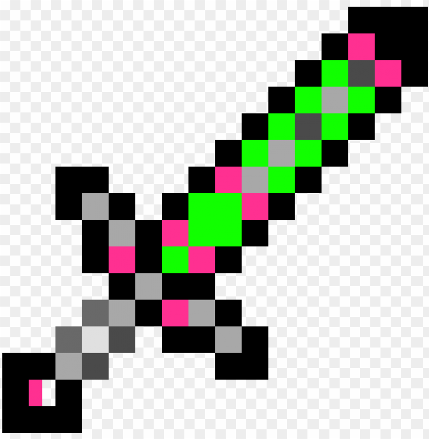 minecraft sword png - minecraft diamond sword PNG image with transparent background@toppng.com