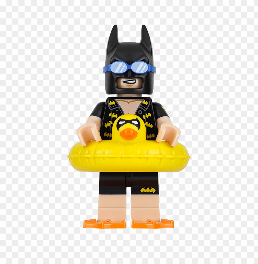 minifigure lego batman going to the pool clipart png photo - 33784