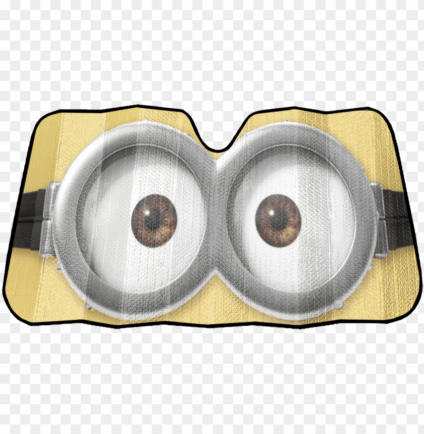 Minions Eyes Accordion Sunshade PNG Image With Transparent Background