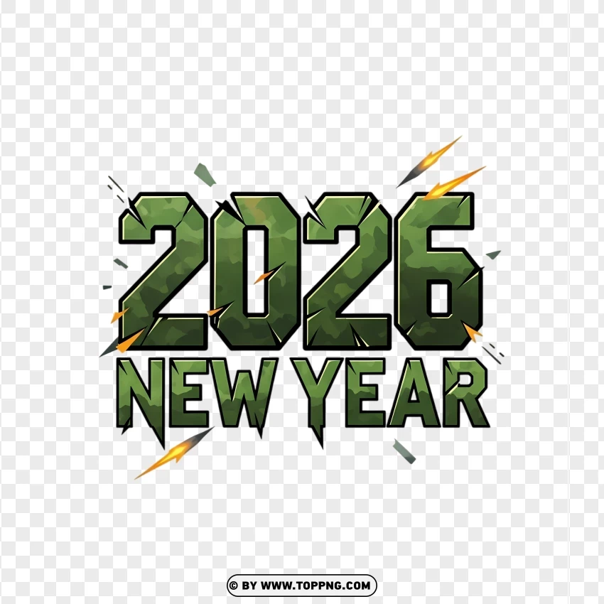 Miniroyale Shooter Inspired 2026 Typography PNG Transparent Background