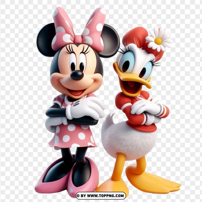 Minnie Mouse,Daisy Duck,friendship,Character , Disney , Cartoon , Illustration 