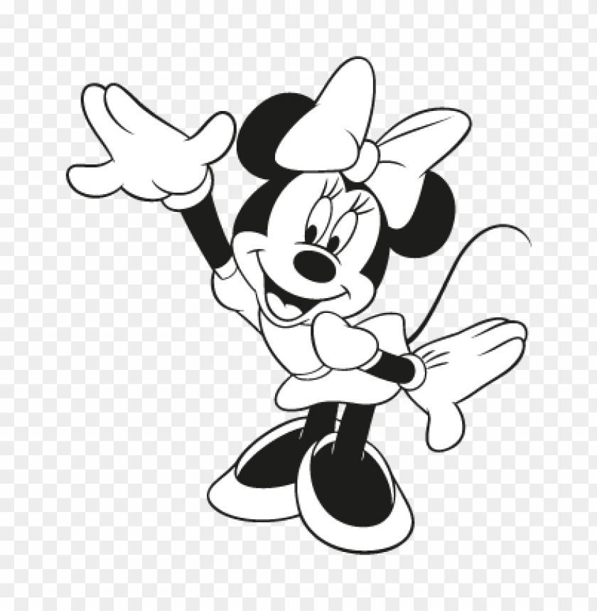 Minnie Mouse Vector PNG vector in SVG, PDF, AI, CDR format