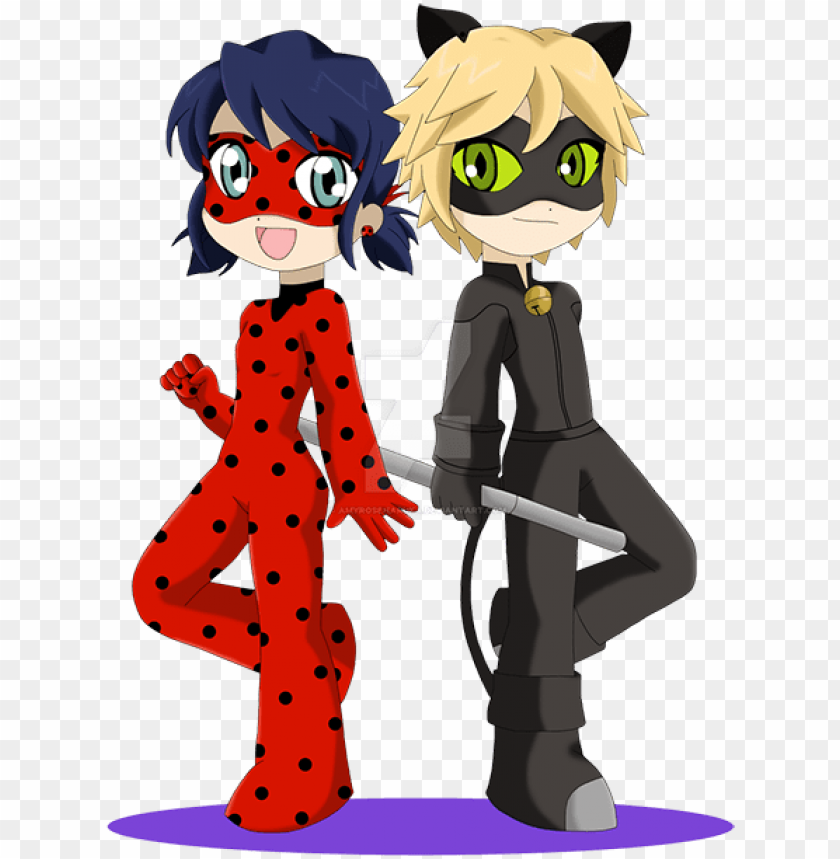 miraculous ladybug and cat noir adventures story - miraculous ladybug chibi PNG image with transparent background@toppng.com