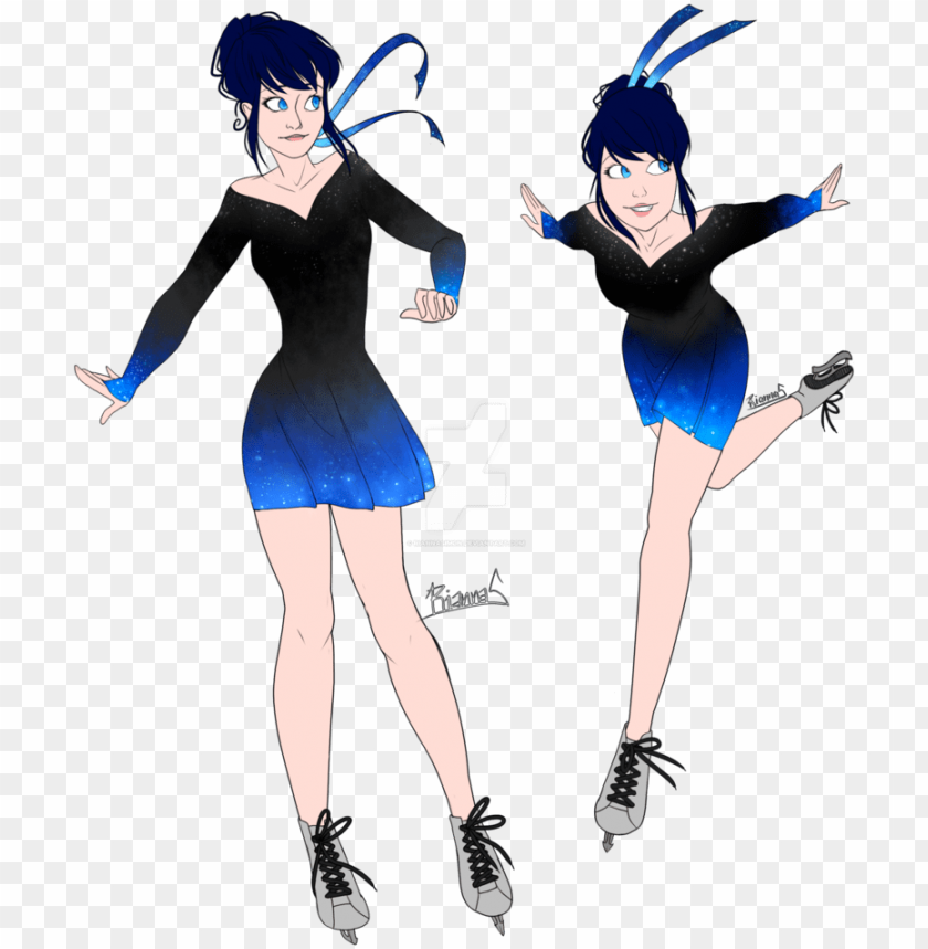 free PNG miraculous ladybug - miraculous ladybug ice skating PNG image with transparent background PNG images transparent