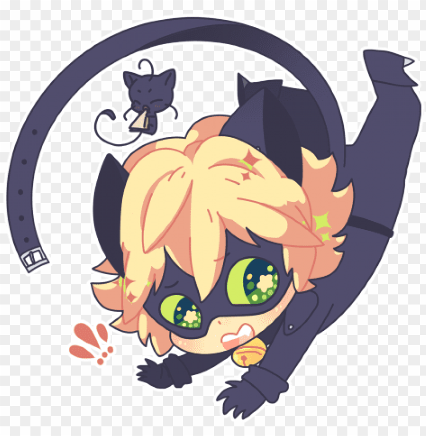 free PNG miraculous tales of ladybug and cat noir - miraculous ladybug chat noir kawaii PNG image with transparent background PNG images transparent