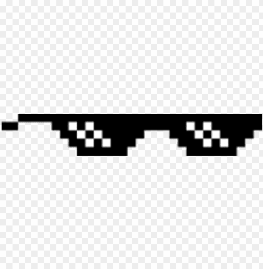 Creative Vector Illustration Of Pixel Glasses Of Thug Life Meme
