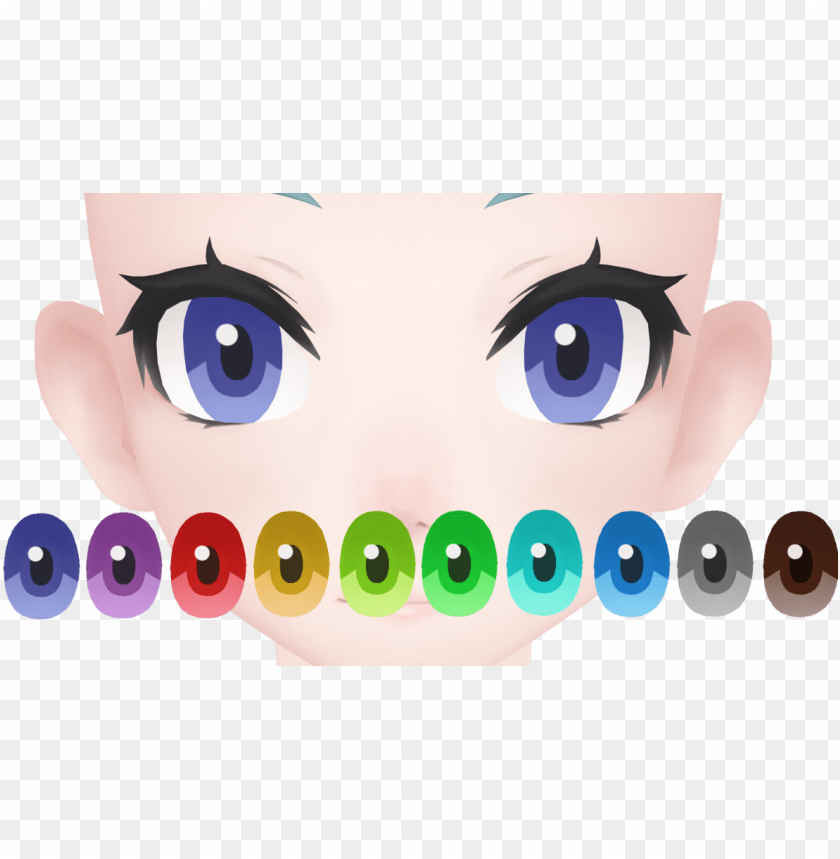 Mmd Face Texture Dl Png Image With Transparent Background Toppng - mmd roblox tutorial