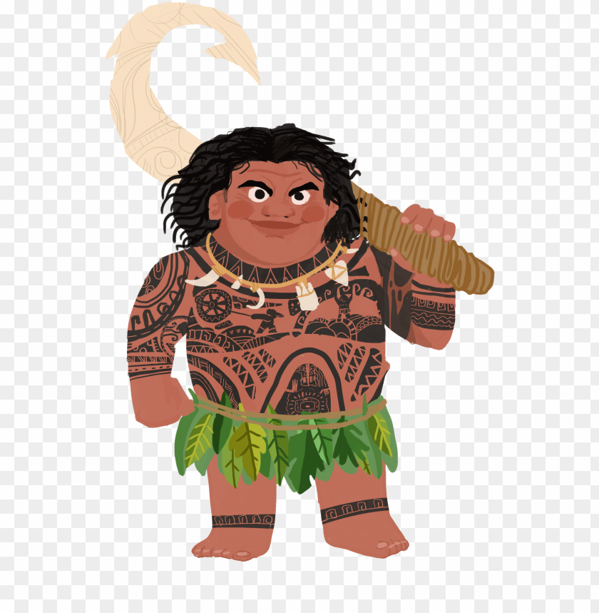 Moana Banner Transparent Download Moana Maui Clipart Png Image With Transparent Background Toppng