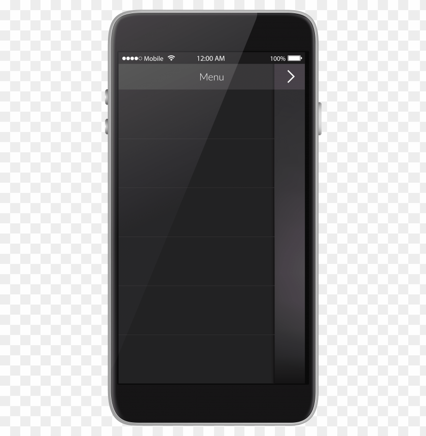 menu, modern, smartphone, with