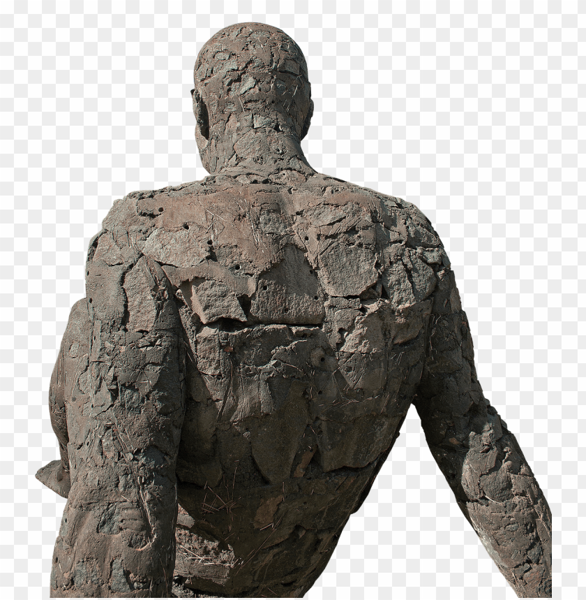 miscellaneous, art, modern statue of a man sitting back, 