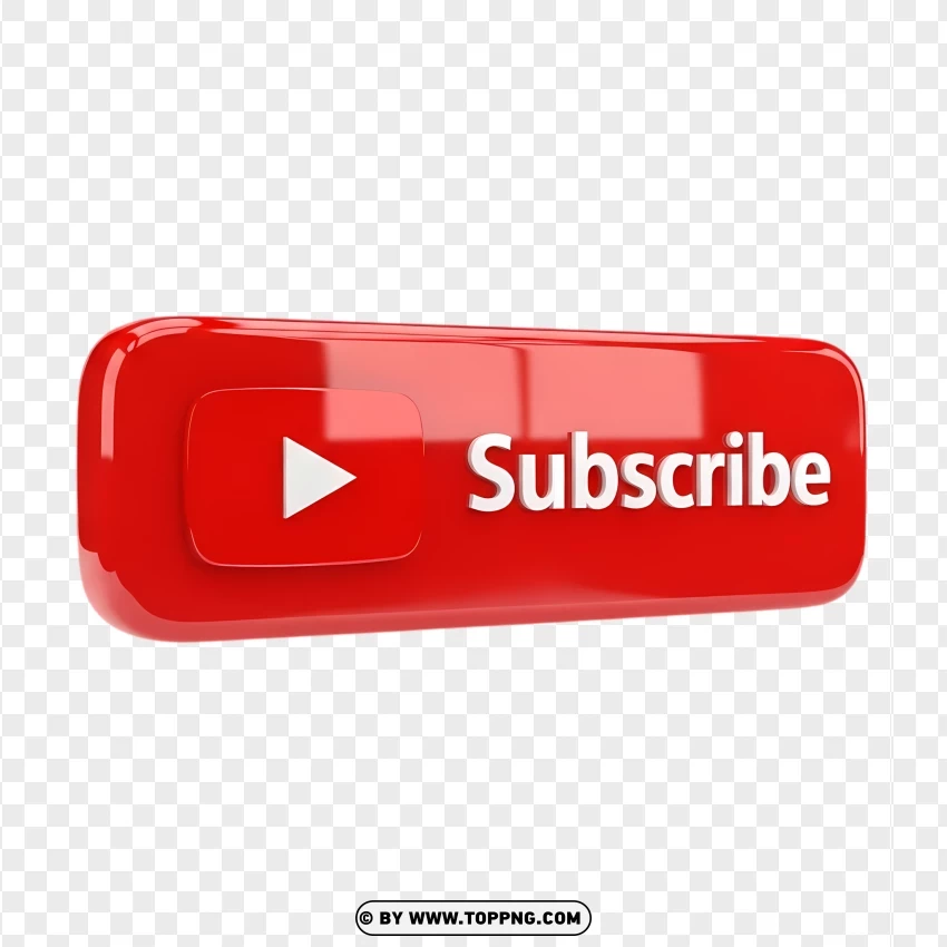 Modern Youtube Subscribe Logo PNG Transparent Background