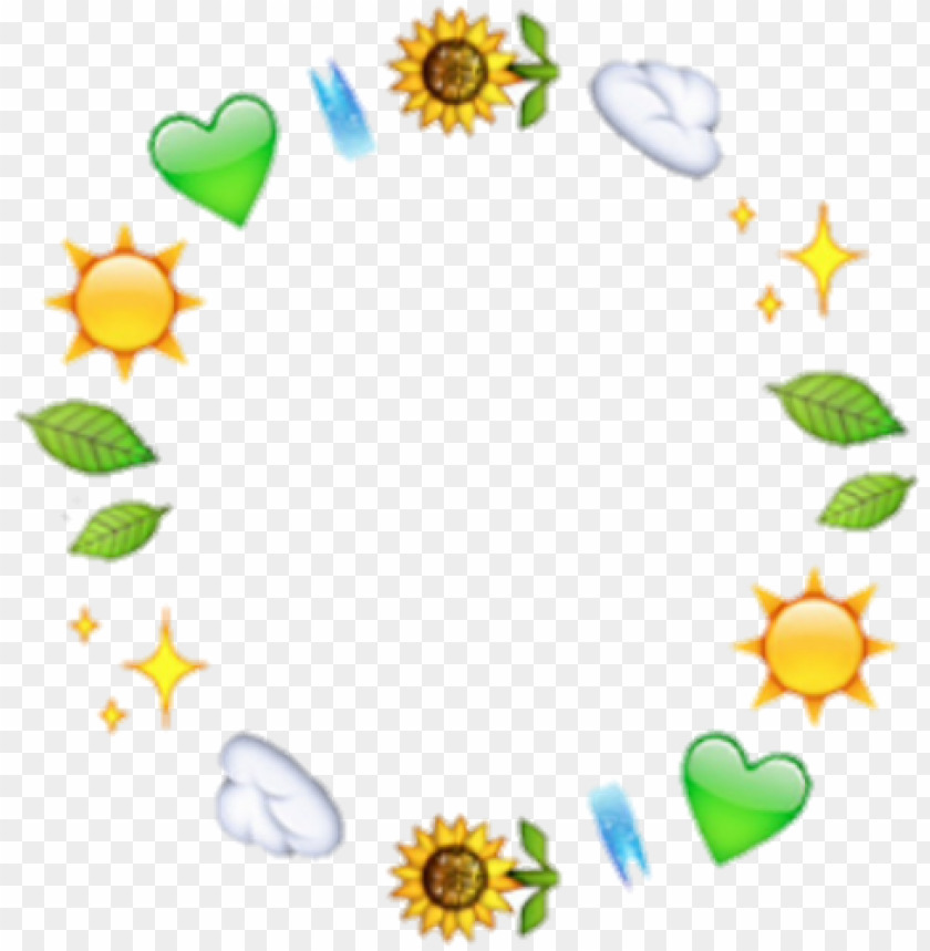 Moldura Emoji Tumblr Aesthetic Vaporwave Emojis Emoji Circle Overlay PNG Image With Transparent Background