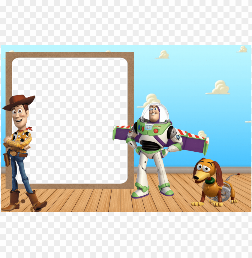 free PNG moldura toy story png - decofun toy story 3 maxi wall sticker PNG image with transparent background PNG images transparent