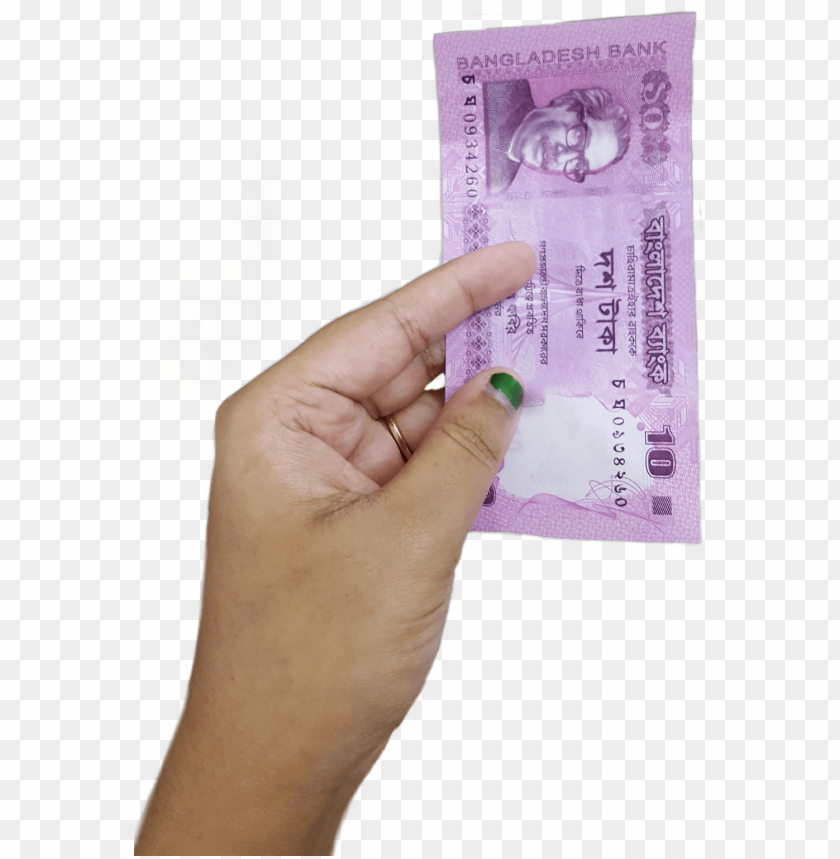 money #hand #givemoney - bangladesh 10 taka PNG image with transparent  background | TOPpng