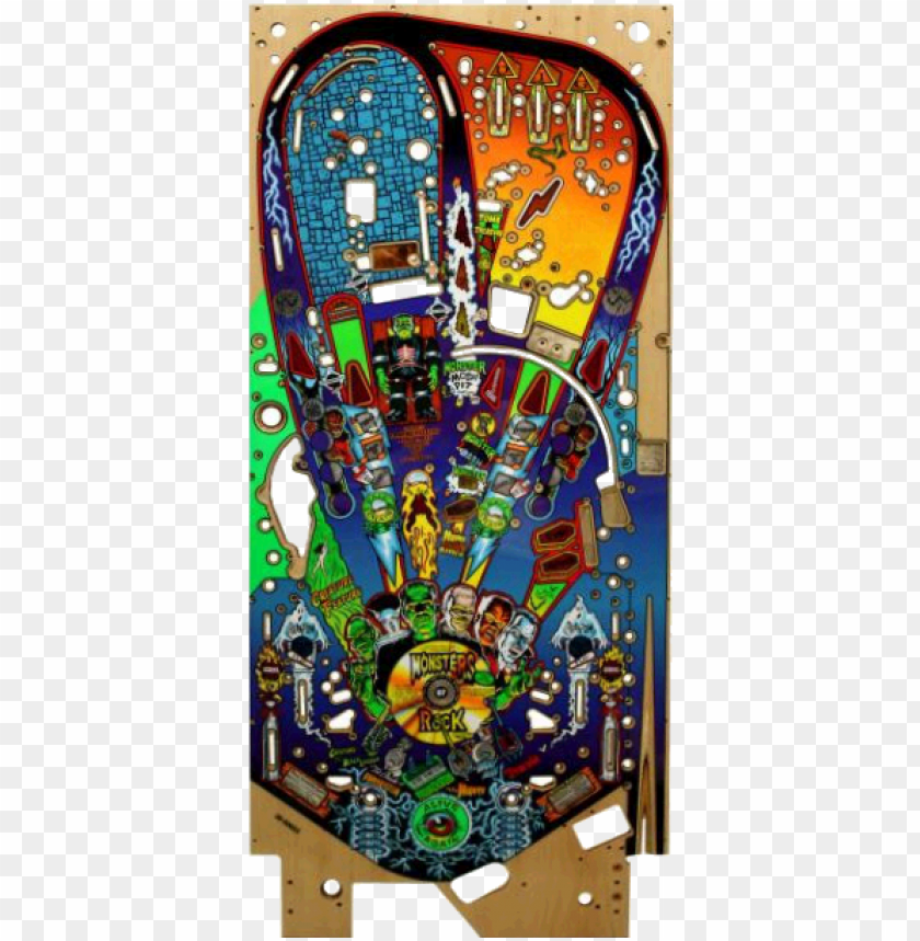 Monster Bash Playfield Monster Bash Pinball Playfield PNG Image With Transparent Background