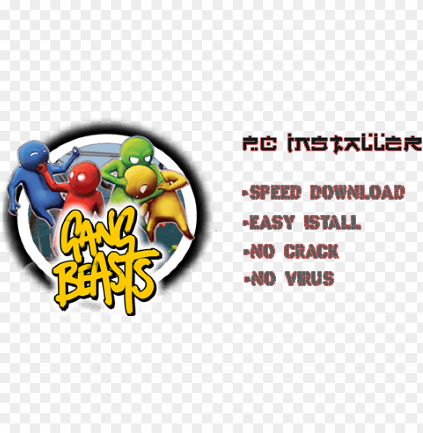 pc master race, pc icon, pc, gang beasts, pc logo, video game
