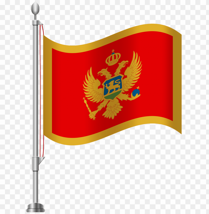 montenegro, flag, png