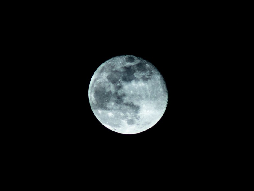 moon, full moon, sky, night, satellite