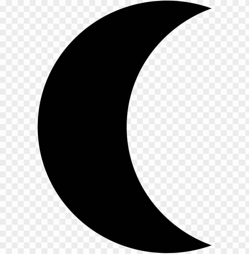 moon phase black crescent shape vector half moon vector PNG transparent with Clear Background ID 198243