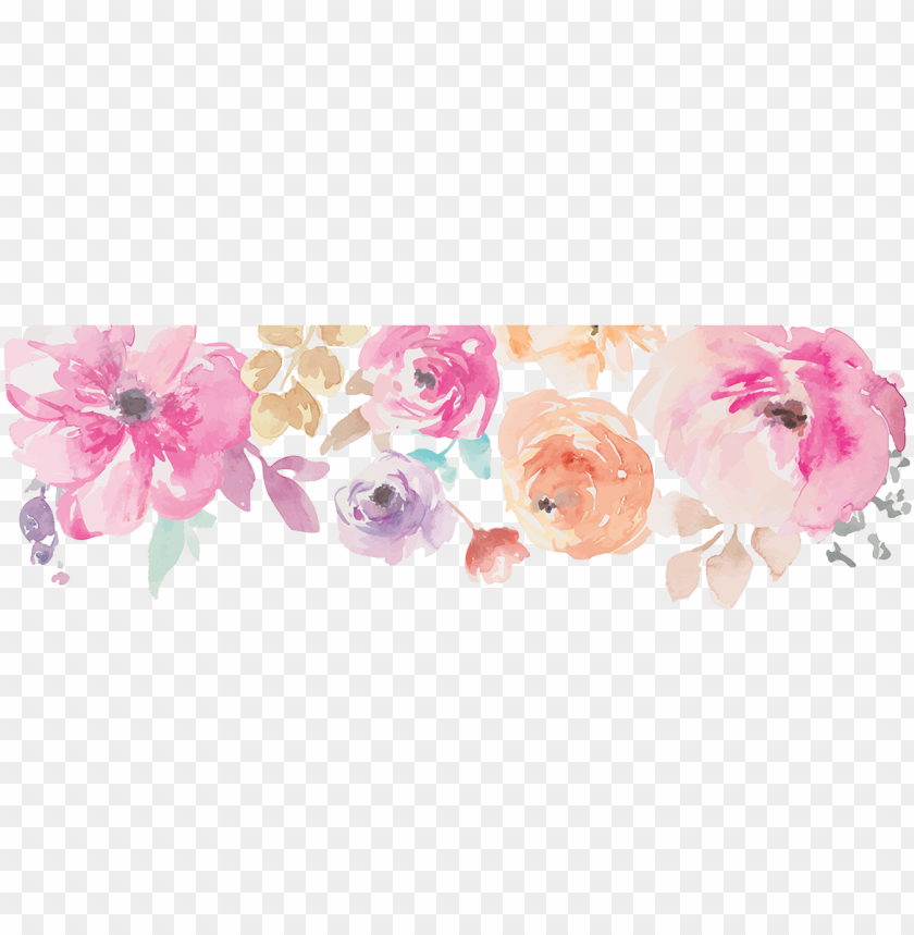 Download Most Initiative Watercolor Flower Border Png Image With Transparent Background Toppng