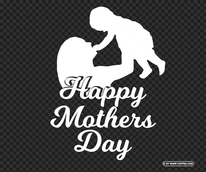 mother and child silhouette on transparent background png , Mother's Day celebration, maternal love, family bonding, gratitude, appreciation, motherhood