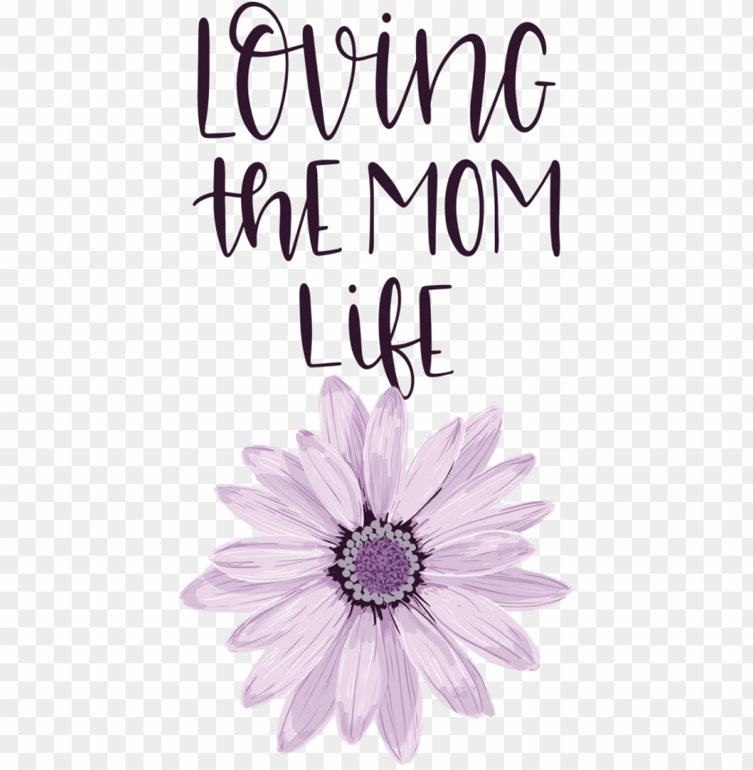 free PNG Mother's Day Drawing Daisy Sticker Design for Love You Mom for Mothers Day PNG image with transparent background PNG images transparent