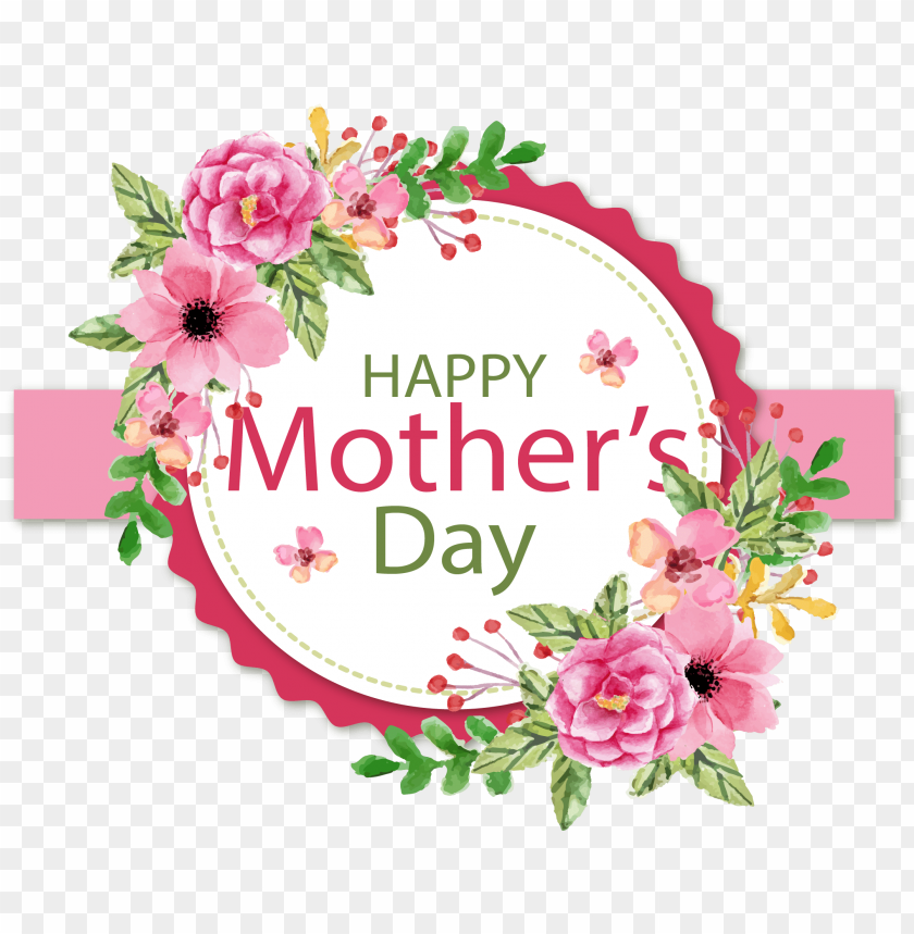 mother's day flower paper euclidean vector - mothers day borders PNG image  with transparent background | TOPpng