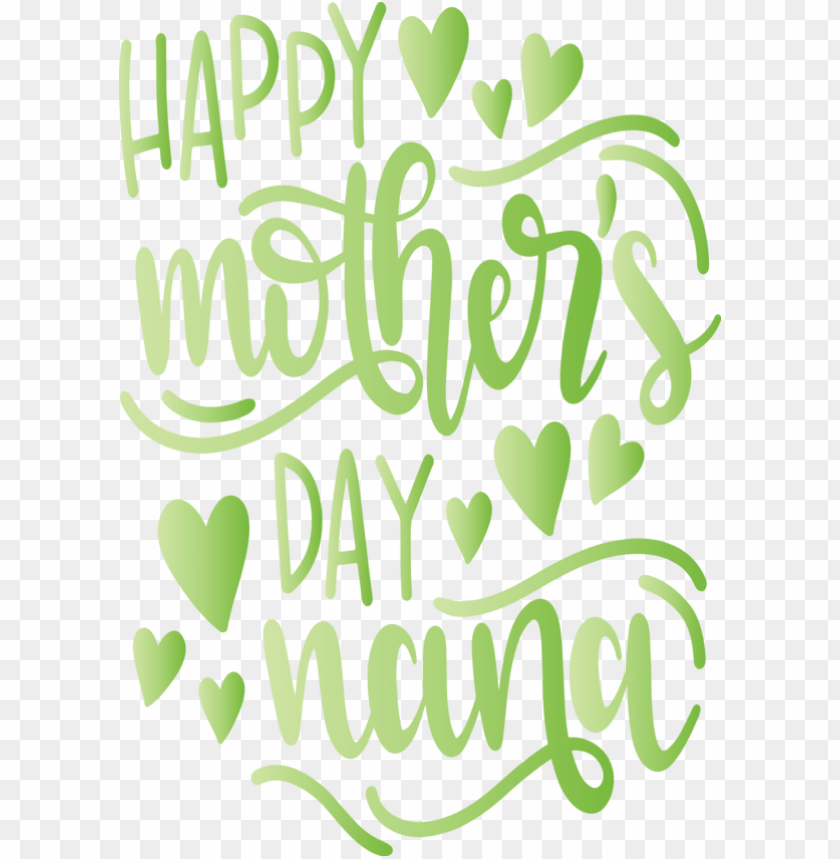 free PNG Mother's Day Green Text Font for Mothers Day Calligraphy for Mothers Day PNG image with transparent background PNG images transparent