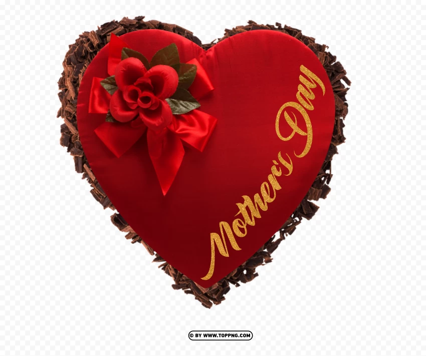 Mother's Day Heart Shaped Chocolate Box PNG Image , Mother's Day celebration, maternal love, family bonding, gratitude, appreciation, motherhood