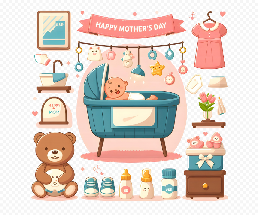 infant bed furniture baby products,mothers day,happy mothers day,transparent png