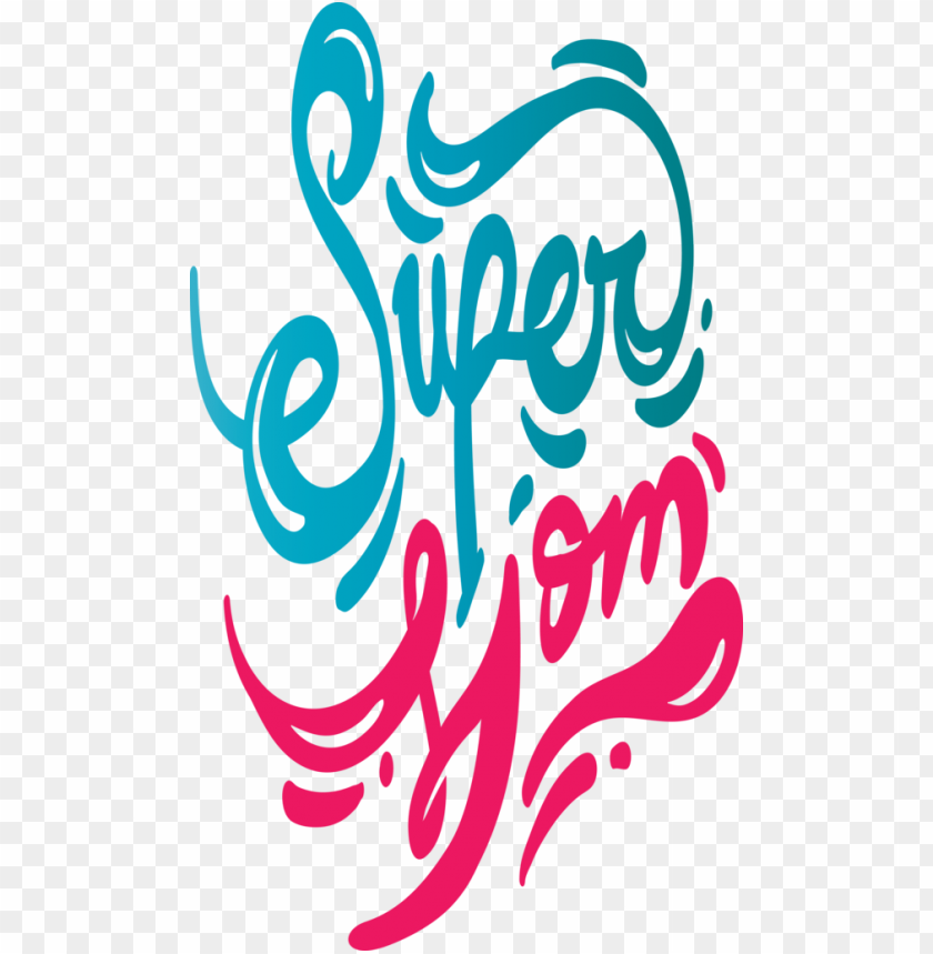logo design calligraphy,mothers day,super mom,transparent png