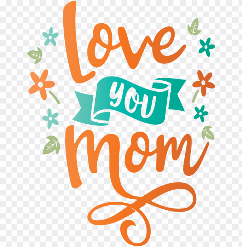free PNG Mother's Day Logo Leaf Produce for Love You Mom for Mothers Day PNG image with transparent background PNG images transparent