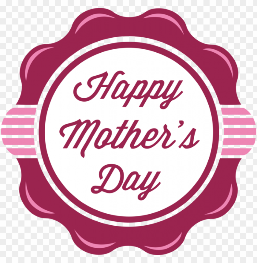 Mothers Day Pink Text Label For Happy Mothers Day For Mothers Day PNG Transparent With Clear Background ID 473961