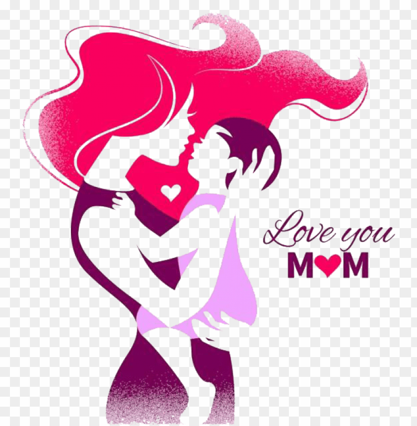 mother's day silhouette- happy mothers day vector, mother day