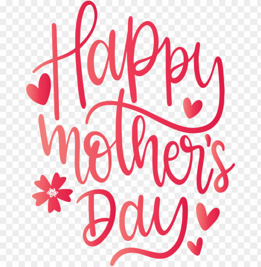 Mother'  Day Text Font Pin  For Mother  Day Calligraphy For Mother  Day PNG Image With Transparent Background